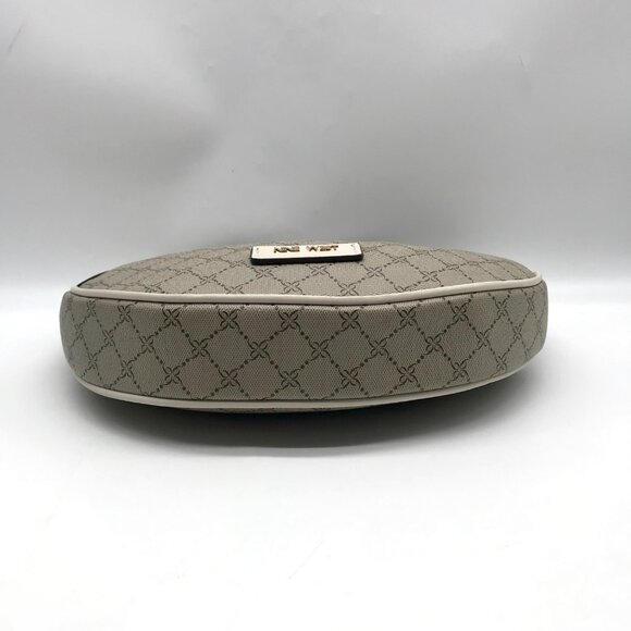 Nine West Beige Logo Milk Byron Hobo Bag - Picture 5 of 11